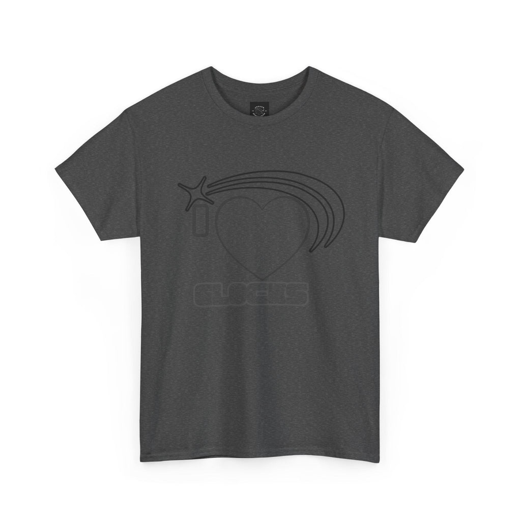 Graphic Tee — 'I  "heart" Glocks' Heart Logo T-Shirt (ALON3 Backprint)