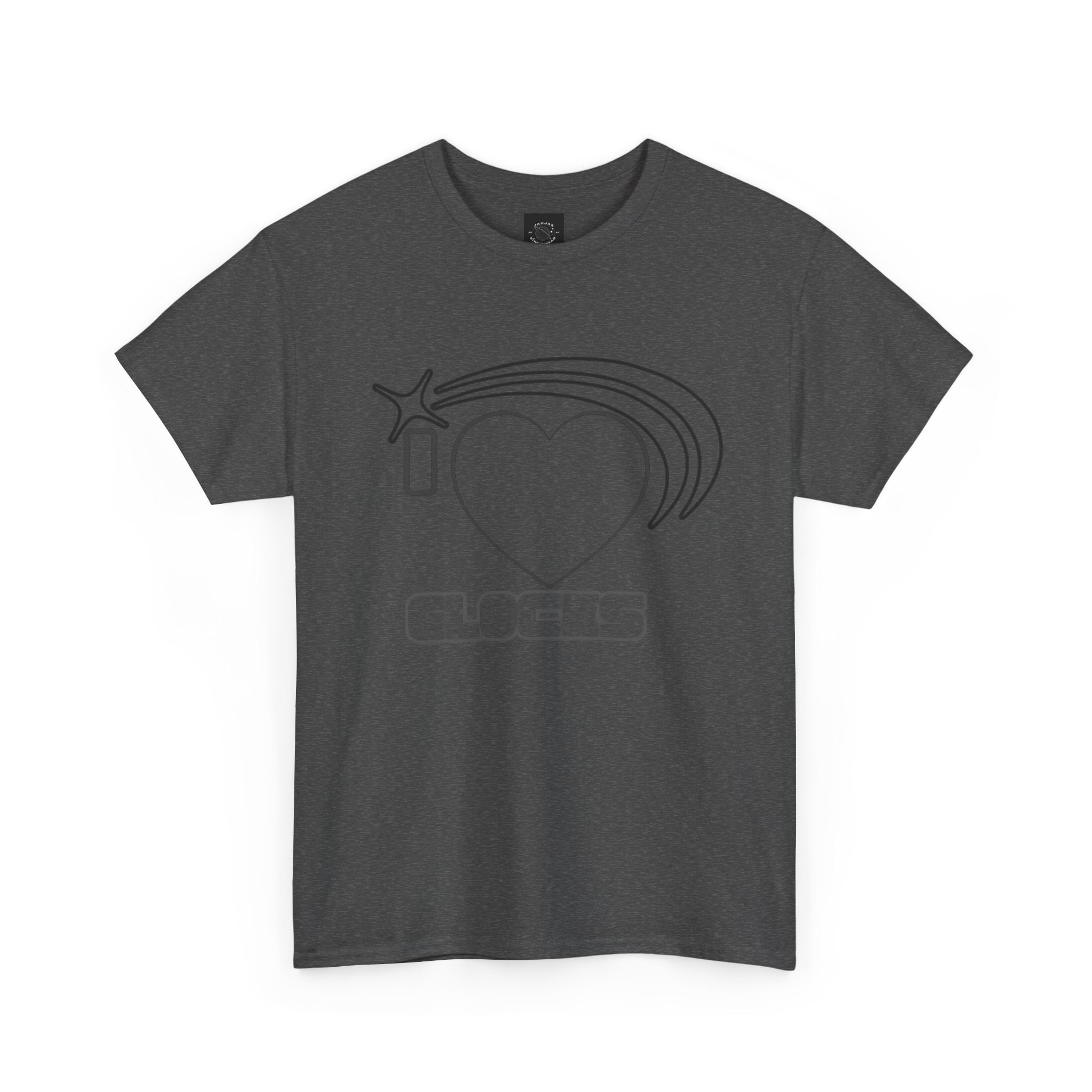 Graphic Tee — 'I  "heart" Glocks' Heart Logo T-Shirt (ALON3 Backprint)