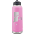 Rhode Island Home 32 oz Water Bottle | Light Purple