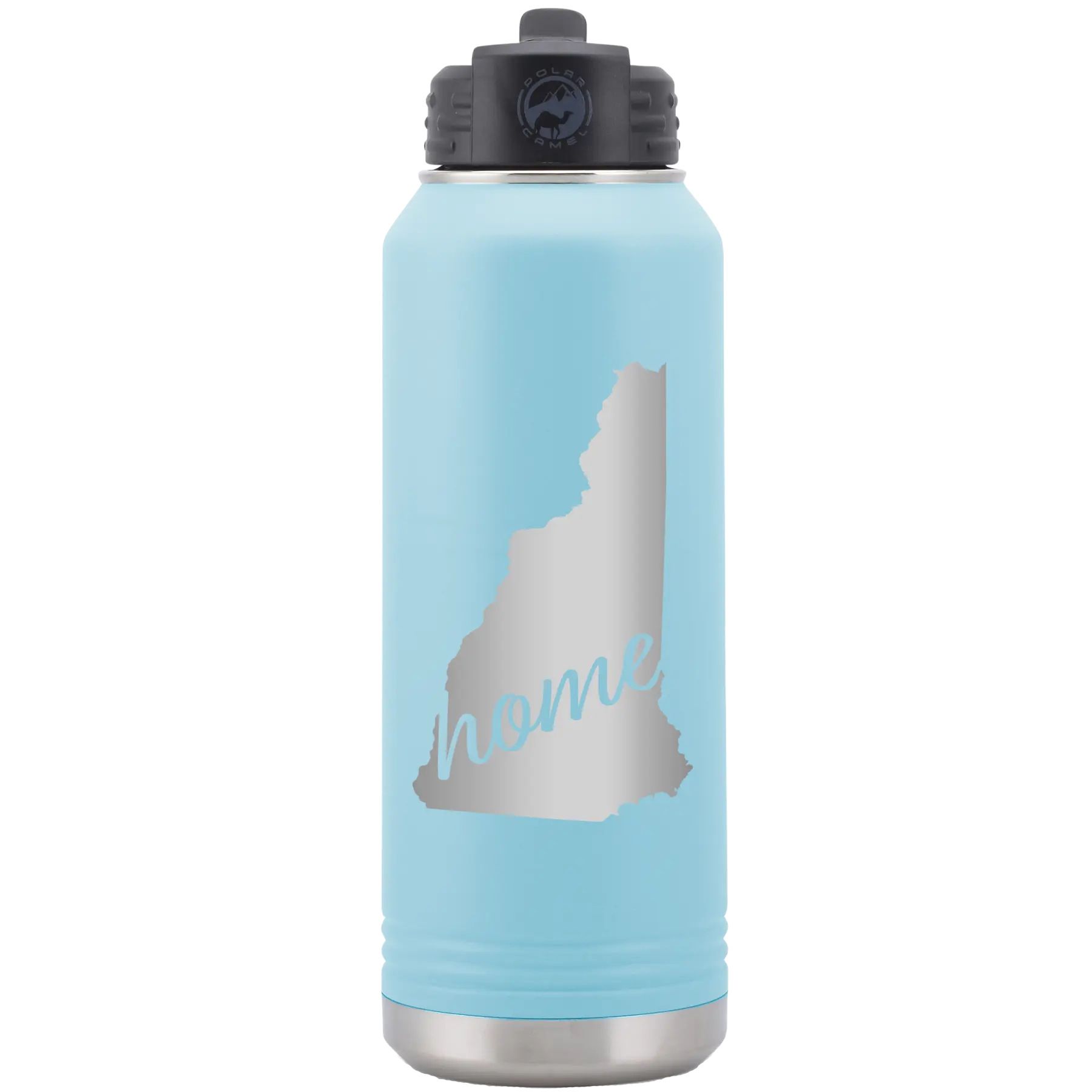 New Hampshire Home 32 oz Water Bottle | Light Blue