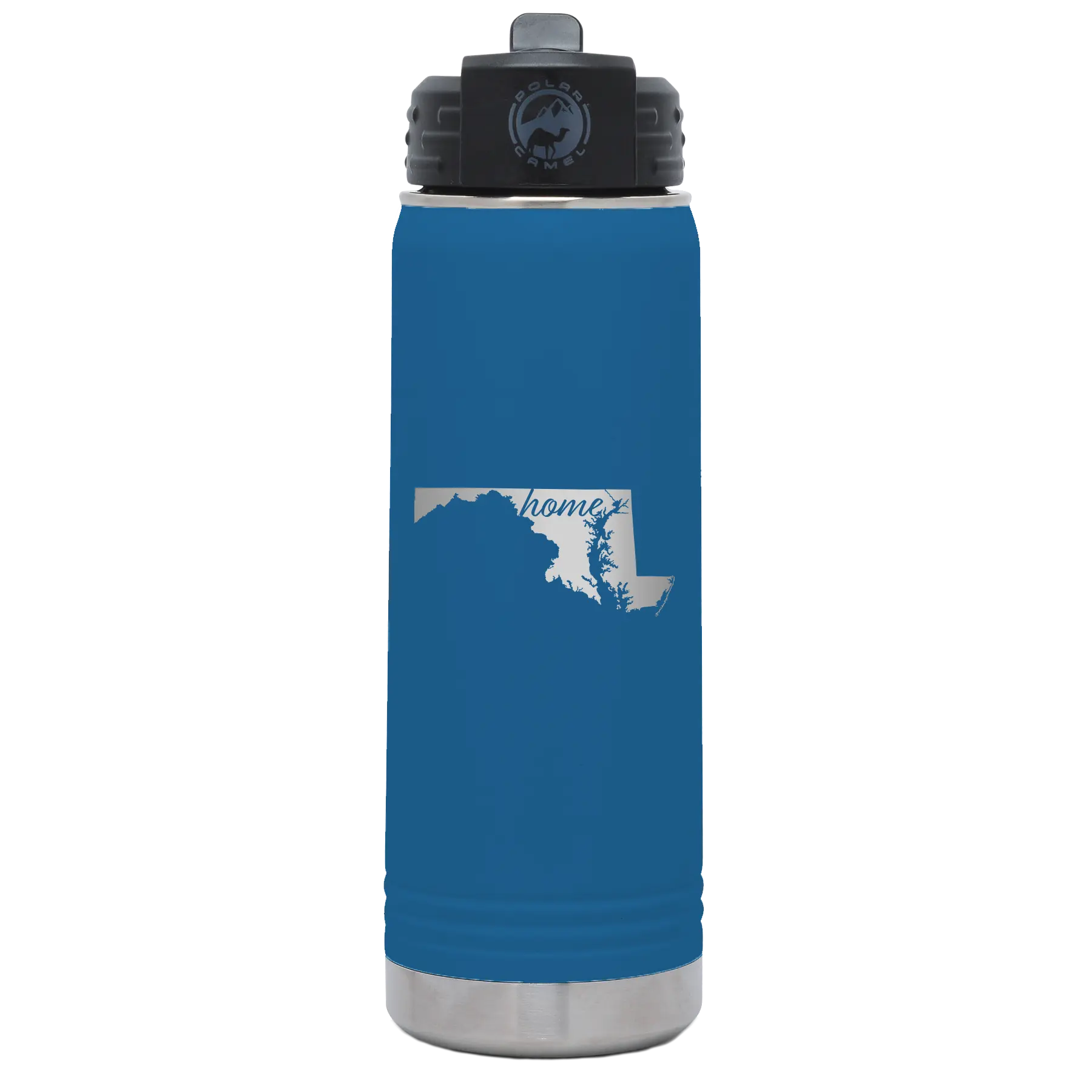 Maryland Home 20 oz Water Bottle | Royal Blue