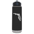 Florida Home 20 oz Water Bottle | Black