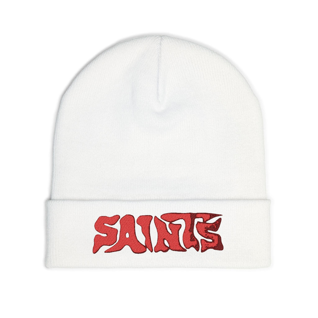 Embroidered 'Saints' Knit Beanie