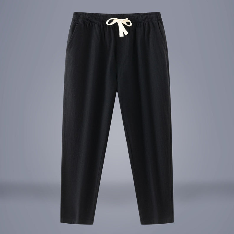 Men's Cotton-Linen Fashionable Casual Wide-Leg Pants