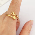 Stainless Steel Lucky Digital Auspicious Knuckle Rings