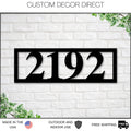 Modern Metal Address Sign for Home, Custom House Numbers, Large Outdoor Address Plaque with Personalized Address Sign, House Number