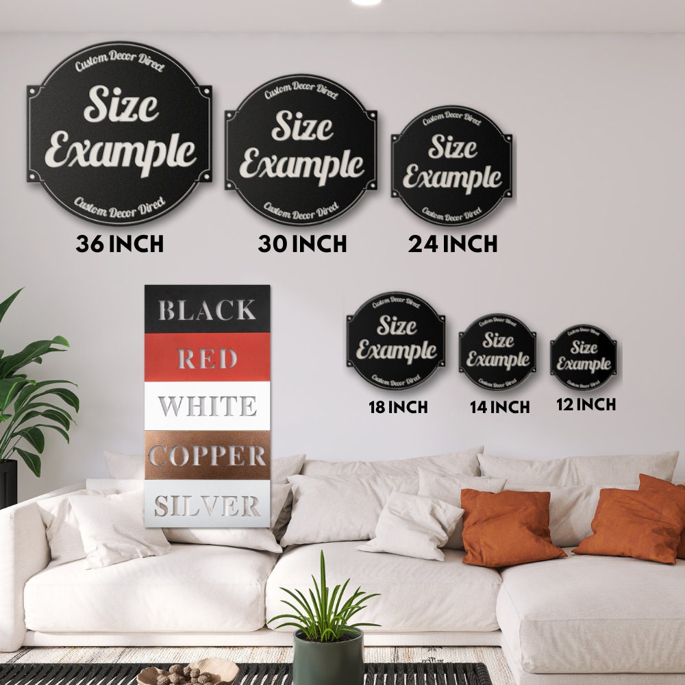 Modern Metal Address Sign for Home, Custom House Numbers, Large Outdoor Address Plaque with Personalized Address Sign, House Number