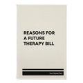 Personalized Reasons For a Future Therapy Bill Leatherette Journal (small) | White
