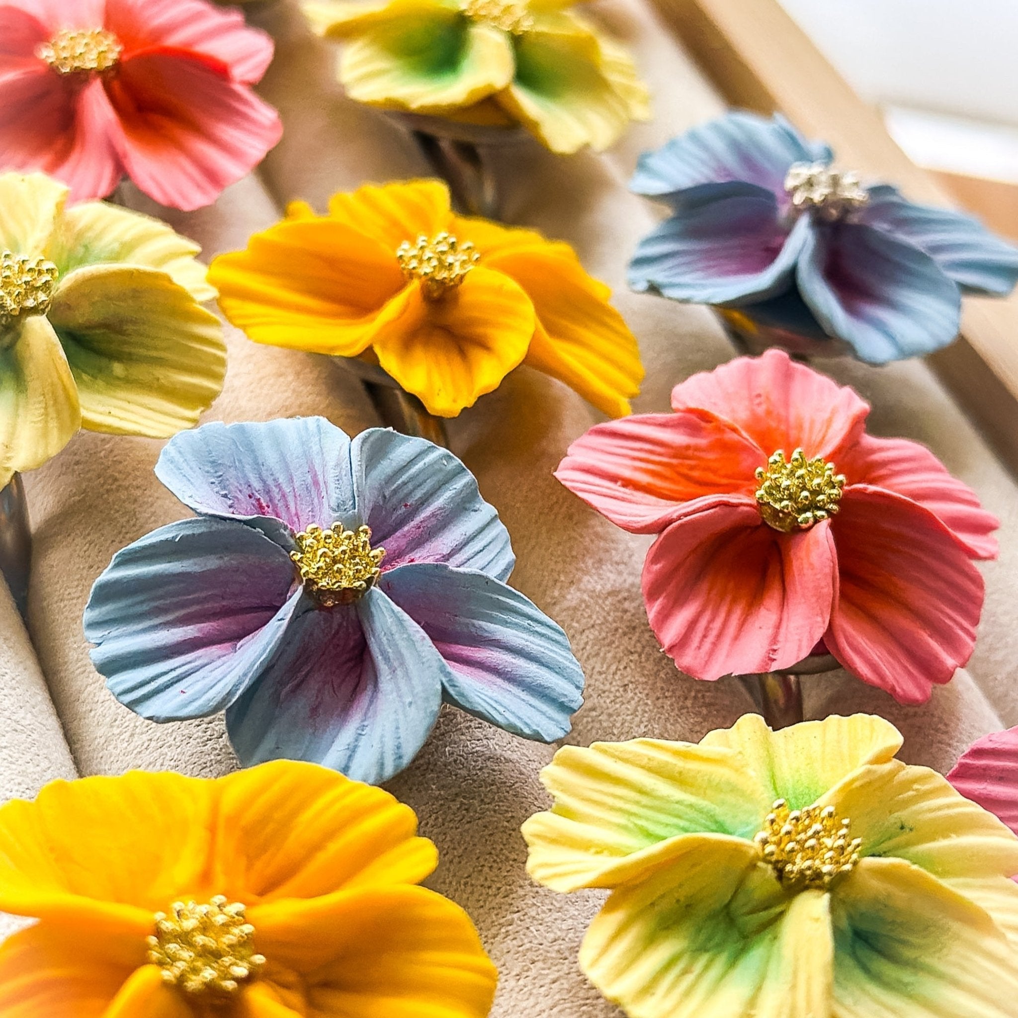 Isadora - Floral Adjustable Cocktail Ring